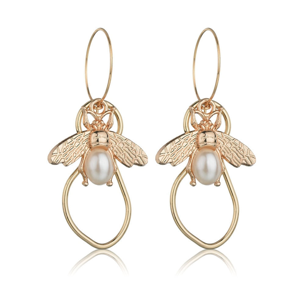 Mourning Clock Butterfly Drop Earrings - Oneposh