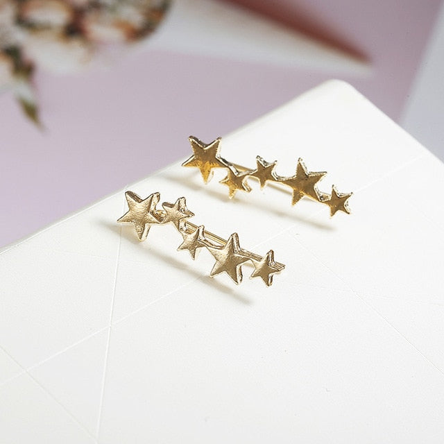 Moon Star Ear Climber - Oneposh