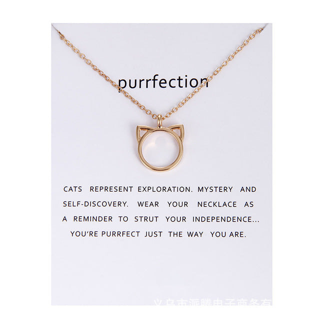 Purrfection Pendant Necklace - Oneposh